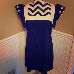 French Connection Black & White Mini Dress
